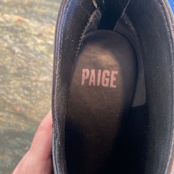Paige Kenna Black Leather Ankle Boot Size 7 EUC - Picture 12 of 14